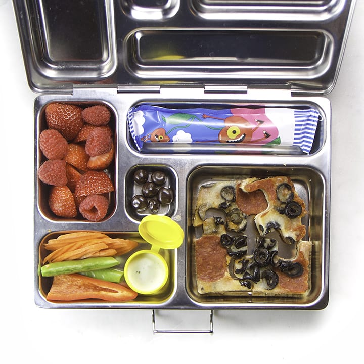 A healthy and homemade school lunch for kids - featured in a school lunch box.