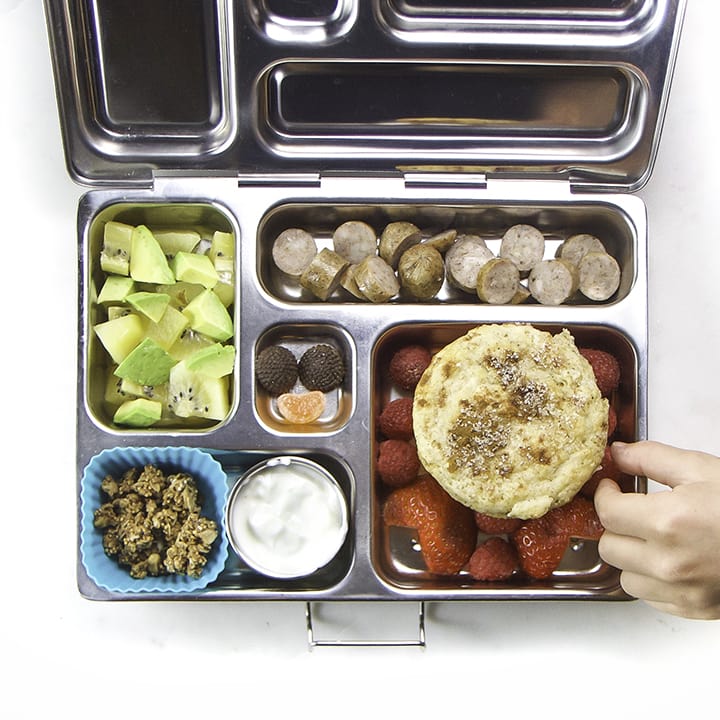 bento box filled with a healthy lunch for kids.