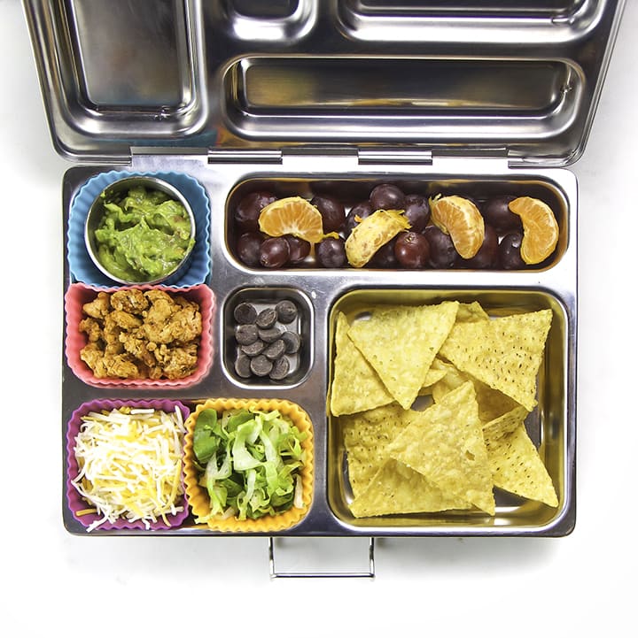 A healthy and homemade school lunch for kids - featured in a school lunch box.