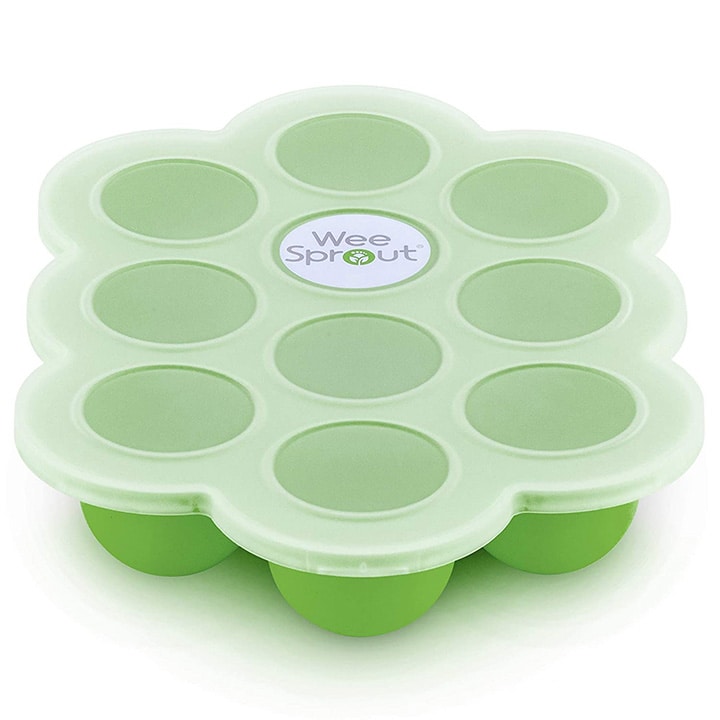 silicon tray for storing baby food purees. 