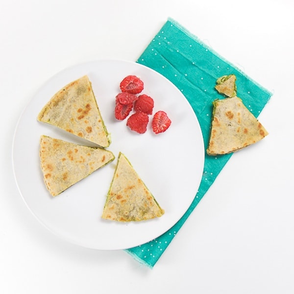 quesadilla with kale for toddler meals