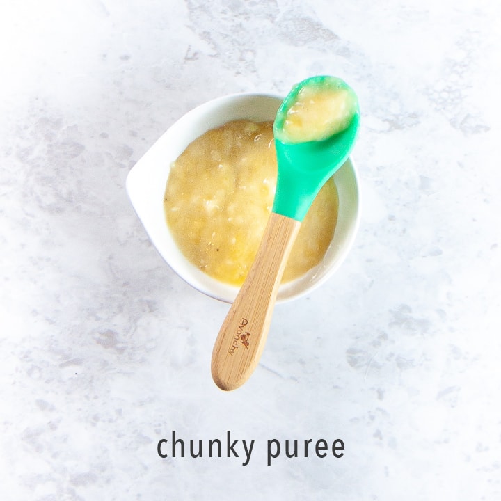 chunky baby food puree