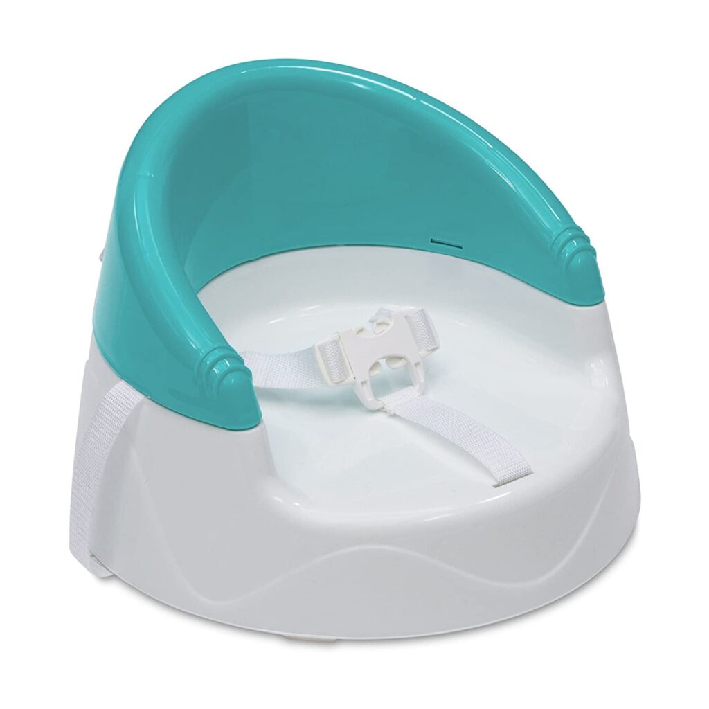 teal and white booster seat for toddler and kids