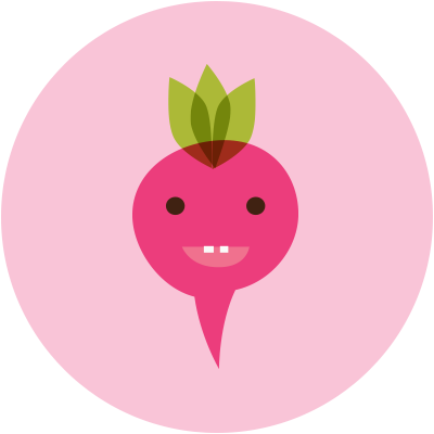 Cartoon Radish Icon