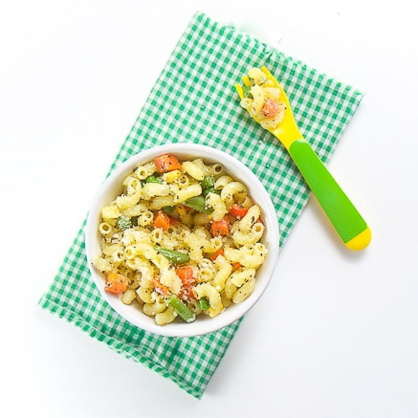 pasta with veggies for toddler