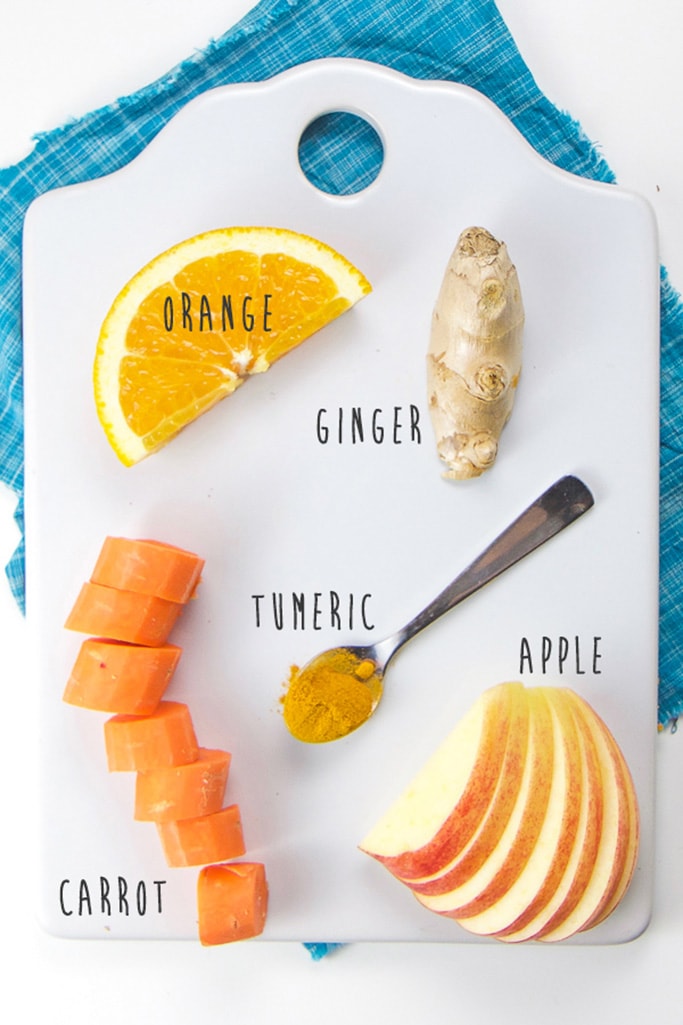 Spread of fresh immune boosting ingredients. 