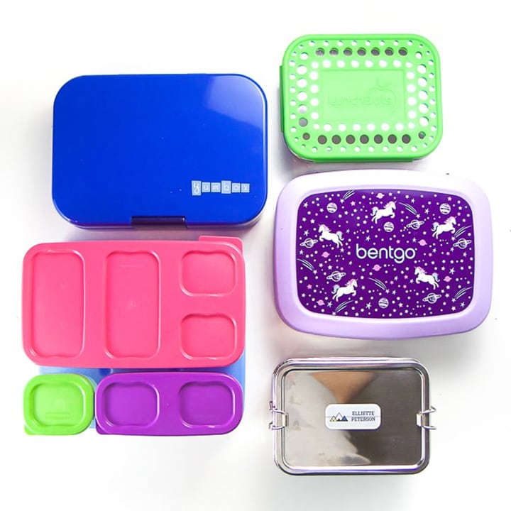 Spread of the best bento boxes in a grid for kids. 