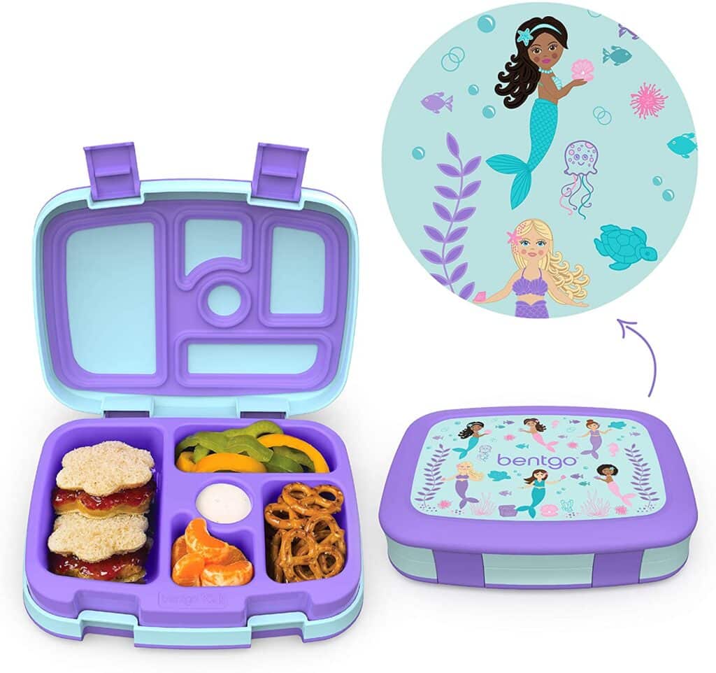 toddler lunch box with mermaid on it. 