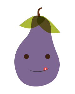 Cartoon Eggplant Illustration